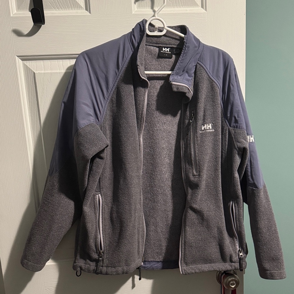 Helly Hansen Charcoal and blueish Fleece Jacket